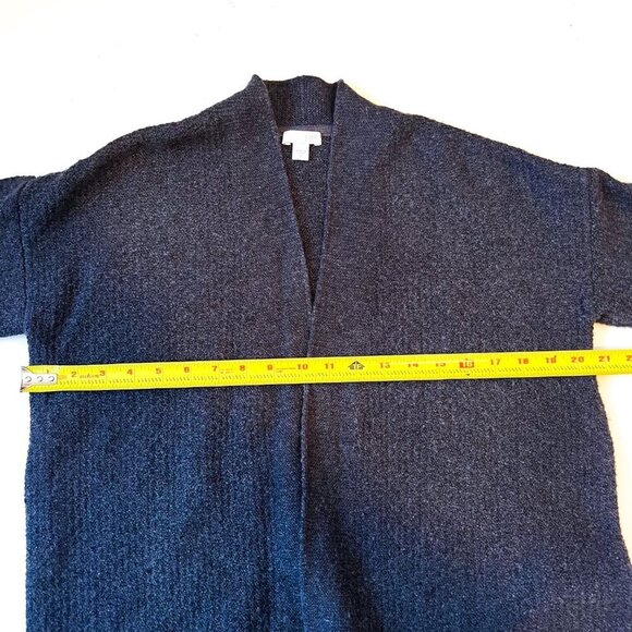 J. Jill Open Front Longer Cardigan Sweater Gray Extra Small - Picture 10 of 12